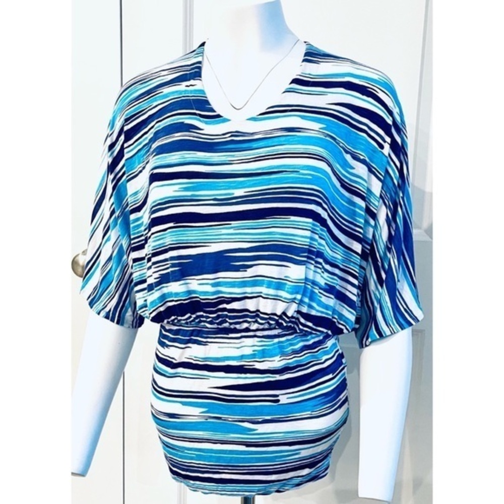 BEBE Summer “Shades of Blue” Mini Dress-S
